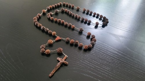 Old wooden nuns rosary
